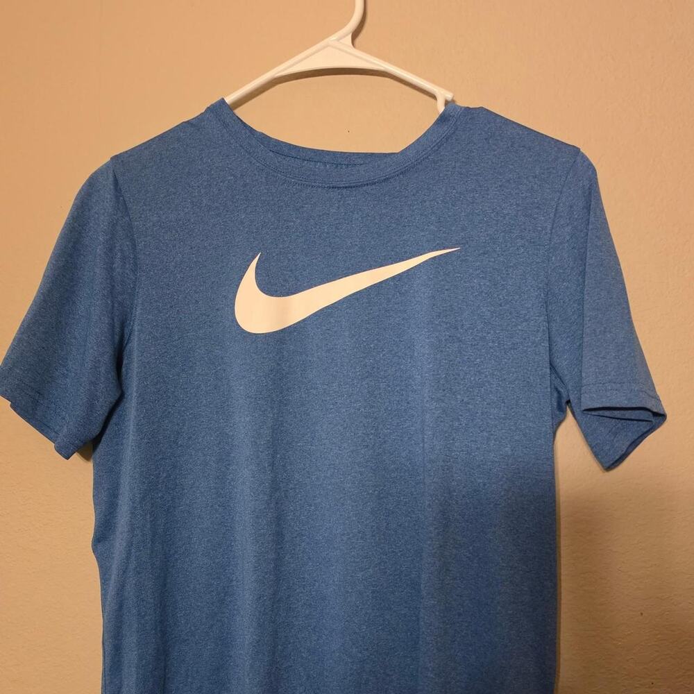 Nike dri fit blue t shirt